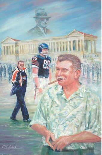 Brian Urlacher Painting – Paul Ashack Studios