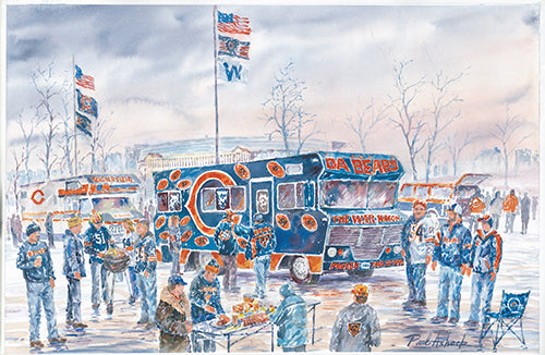 Sunday In The Park At Soldier Field Watercolor