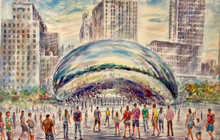 the change chicago bean, heart of chicago, chicago tourist, millennium park, downtown chicago